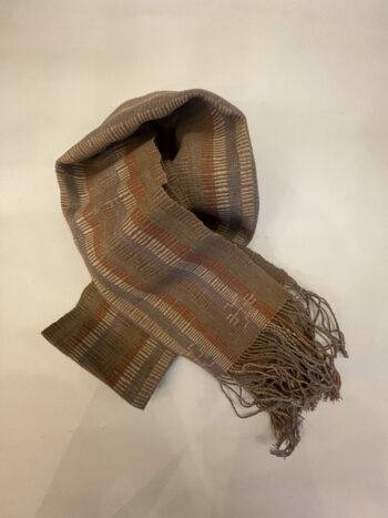 DEKIブータン産ストール23075Wild silk（野蚕） 70% COTTON 30%
